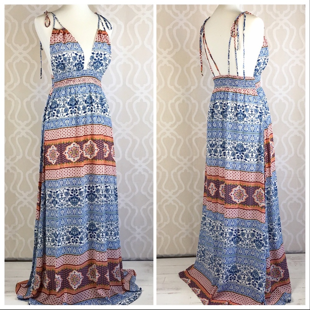 Pink Owl Resort Style Strappy Maxi Dress - Picture 7 of 8